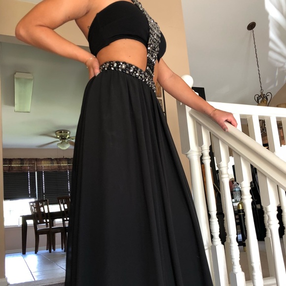 bebe Dresses & Skirts - bebe black Halter Gown